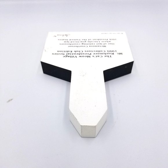 Cat's Meow Village Abraham Lincoln, Metamora Courthouse 1995 Mt Rushmore - Picture 5 of 8